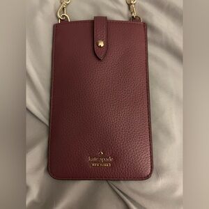 Authentic Kate Spade Purple Phone Wallet Crossbody